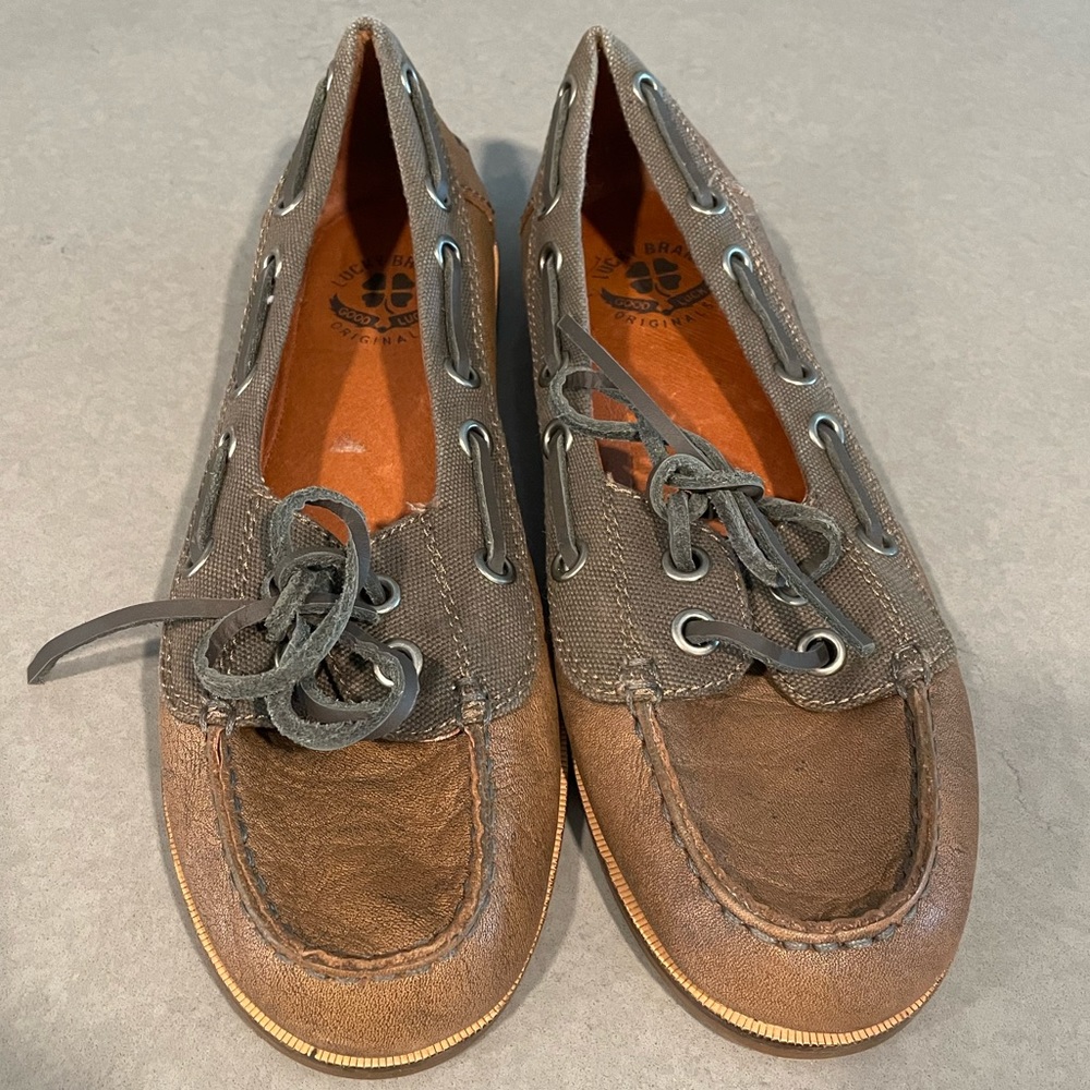 Lucky Brand Leather boat shoes